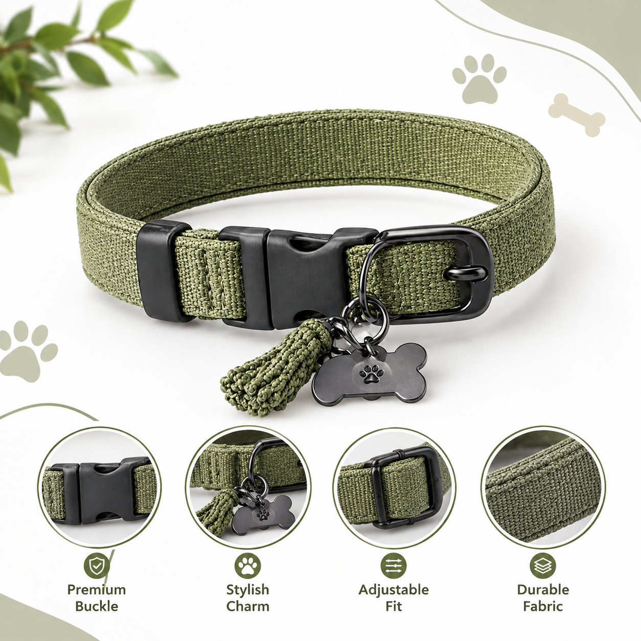 Handmade Leather Luxury Pet Collar