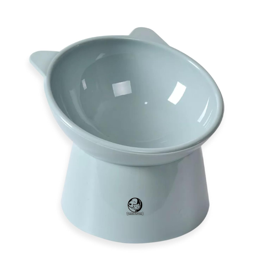Tilted Raised Cat Feeding Bowl