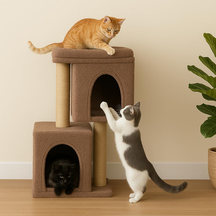 Elevated Sisal Cat Adventure Tower