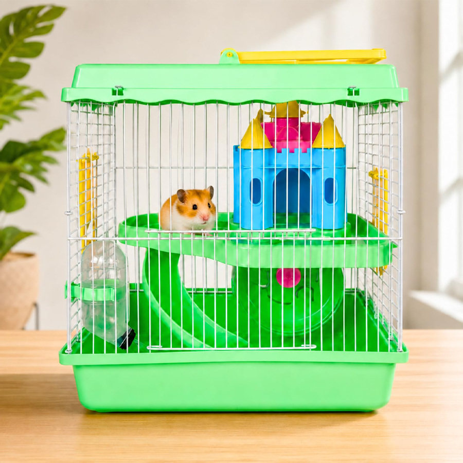 Compact Hamster Play Cage Set